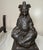 Figurative Antique Pair 19th Century Chinese Emperor & Empress Cast Iron Fireplace Andirons For Sale - Image 3 of 16