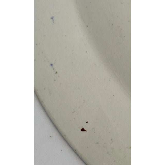 Antique Late 19th Century Ridgways Blue & White “Rhine” Transferware Chop Plate For Sale - Image 12 of 13