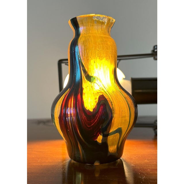Art Nouveau Iridescent Glass Vase, 1890s For Sale - Image 9 of 18