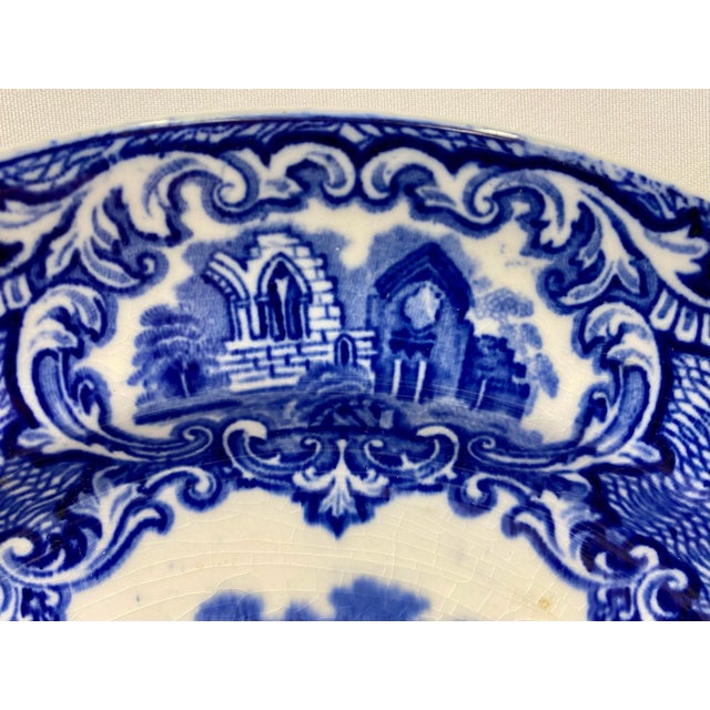 Vintage Set of Four George Jones & Sons Abbey Plates in Blue & White From England - Circa 1910 For Sale In Dallas - Image 6 of 11