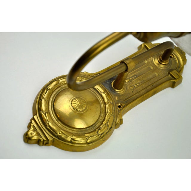 Gold Vintage Art Nouveau Wall Light For Sale - Image 8 of 11