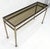 Thick Smoked Glass Bronzed Metal Base Console Sofa Table MINT
