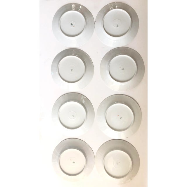 Shabby Chic Z.S. & Co. Bavarian Floral Dessert Plates - Set of 8 For Sale - Image 3 of 7