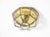 Beautiful original 1970s glass ceiling lamp in an octagonal shape. the shade has small air bubbles. manufactured by...