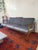 This 1950s Mexican Mid-Century Modern three-seat sofa was produced by Sillería La Malinche, a respected Mexican furniture...