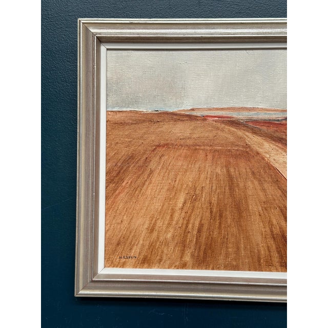 Original Swedish Oil on Canvas – “Rustic Landscape” by Nils Essen – Signed – Vintage & Framed – 42 × 50 cm (16.5" × 19.7")...