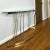 Curved 1970s Gold Brass Colored Sofa Table Console With Glass Top For Sale - Image 9 of 12