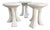 John Dickinson for Sutherland "African" Three-Legged Tables, Set of Three For Sale