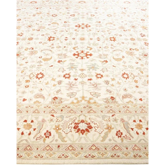 Solo Rugs Mogul, One-of-a-Kind Hand-Knotted Area Rug in Ivory, 8' 1" x 10' 3" For Sale - Image 4 of 8