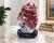 Large Chinese Shoushan Stone Peach & Crane Carving on Wood Stand, 12"h For Sale In Los Angeles - Image 6 of 7