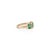 Metal Natural Zambian Emerald Three Stone Ring With Diamond Accents in 14k Gold Size 4 For Sale - Image 7 of 15