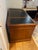 Drexel Walnut 1960s Desk Features deep drawers 1 file cabinet drawer The table top is comprised of leather and wood for...