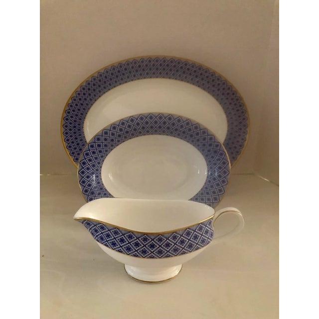 Waterford Fitzpatrick Blue Serving Set 3 Piece For Sale - Image 10 of 10