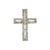Late 20th-Century Baguette and Brilliant Cut Natural Diamond Cross Pendant For Sale - Image 4 of 5