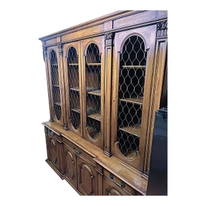 1940s Karges French Regency Louis XVI China Cabinet - 2 Pieces