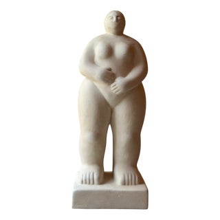 Modernist Ceramic Sculpture of Female Figure, 1970s For Sale