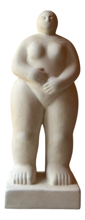 Modernist Ceramic Sculpture of Female Figure, 1970s