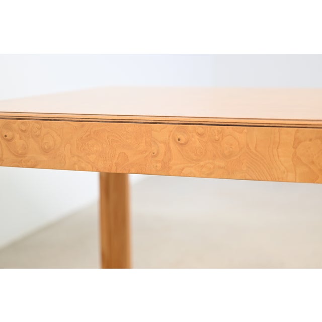 Henredon Scene Two Burl Wood Side Table | Newly Refinished For Sale - Image 10 of 13