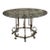 1960s Sculptural Forged Iron Gilt Patio Table For Sale