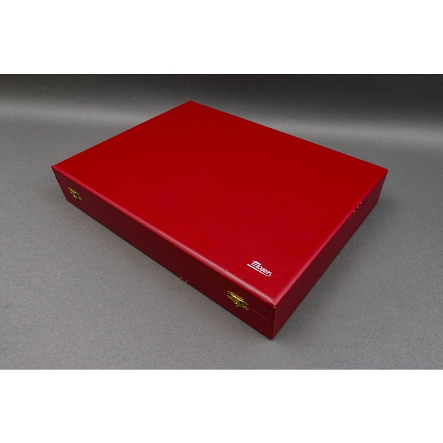 Mid 20th Century Mid 20th Century Moser Signed Czech Crystal Liqueur Cordial Glass Set of 12 With Leather Case For Sale - Image 5 of 10