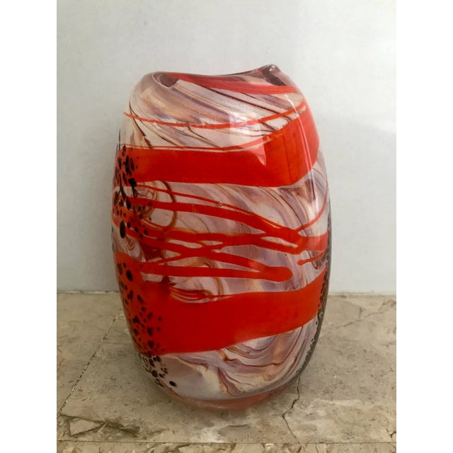 Vintage Art Deco Murano Vase, 1940s For Sale - Image 11 of 11