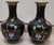 Chinese Pair of Mid 20th Century Chinese Cloisonne Enamel Vases For Sale - Image 3 of 7