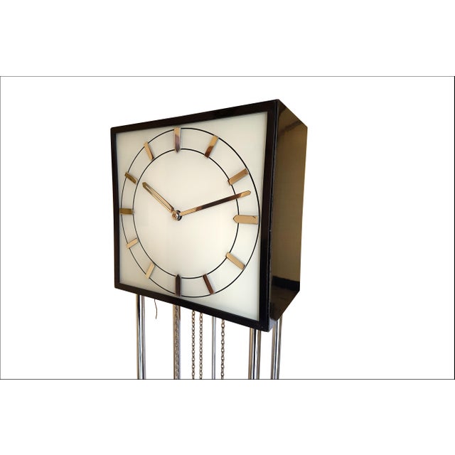 Black Grandfather Clock by Heinrich Möller for Kienzle, 1934 For Sale - Image 8 of 18