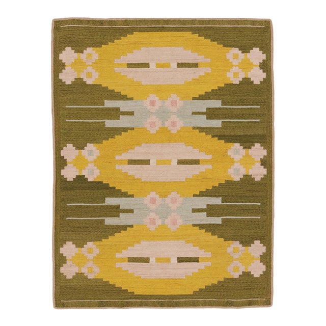 Contemporary Scandinavian Style Diamond Lozenge Abaca Rug by Rug & Kilim, India For Sale