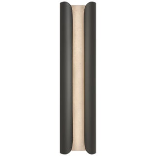 Anne-Marie Barton for Visual Comfort Signature Armise 29" Sconce in Matte Carbon with Nova Frost For Sale