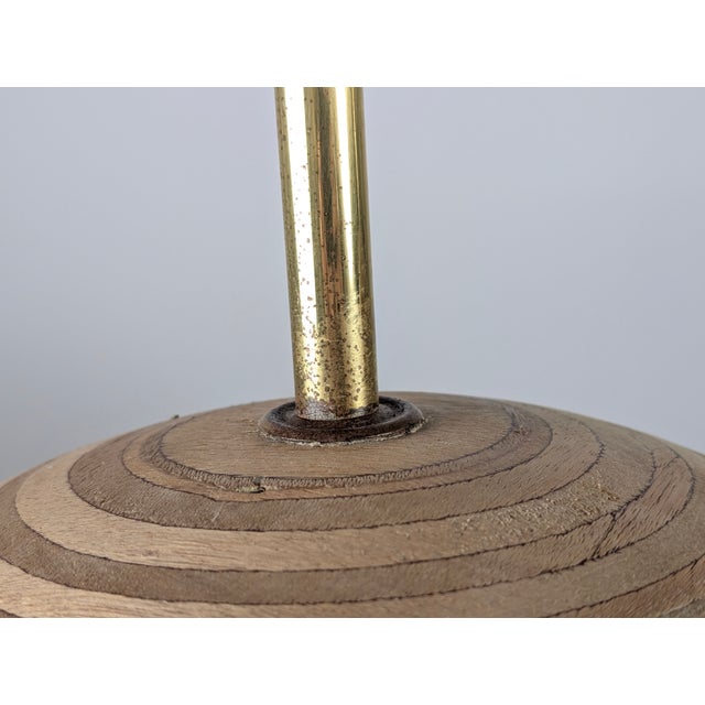 Large Sphere Lamps in Laminated Wood, 1960s, Set of 2 For Sale - Image 6 of 12