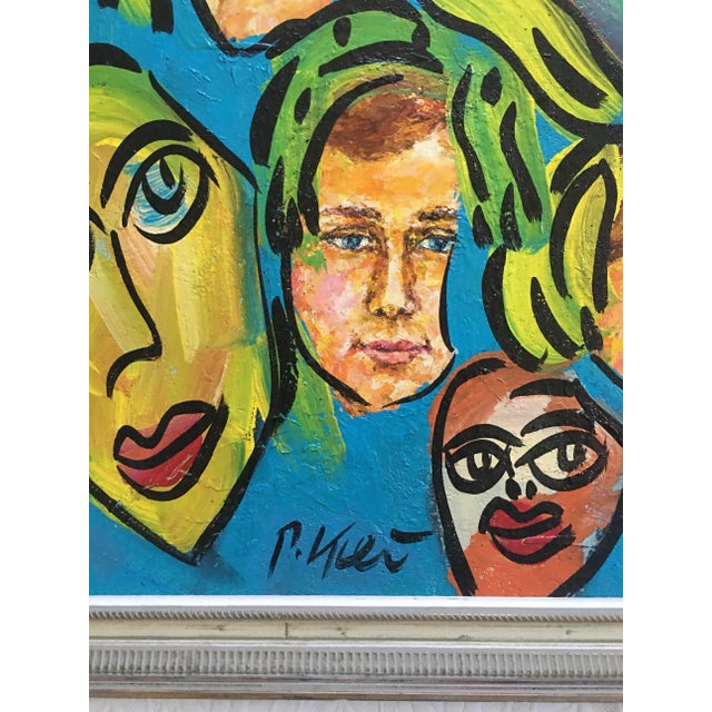 Peter Keil Large Abstract Peter Keil Painting, Framed For Sale - Image 4 of 8