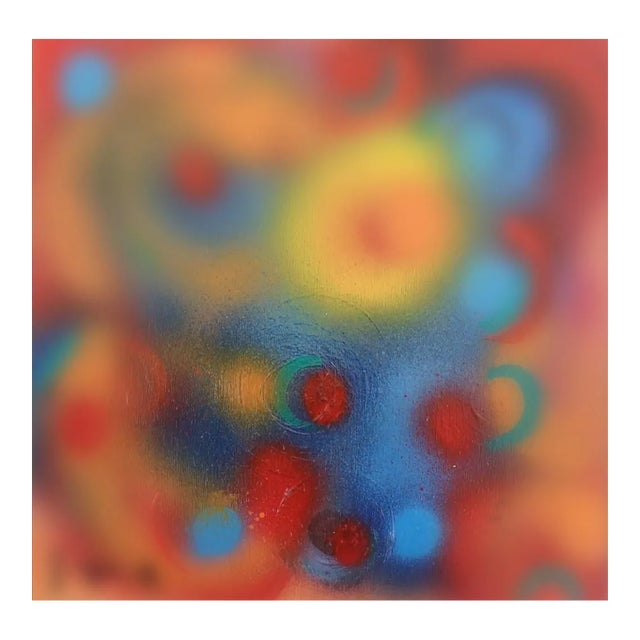 Nebula - Original Acrylic on Panel by M. Goeyens - 21th Century 2000s For Sale