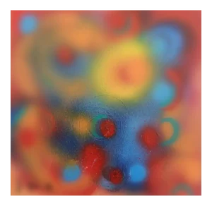 Nebula - Original Acrylic on Panel by M. Goeyens - 21th Century 2000s