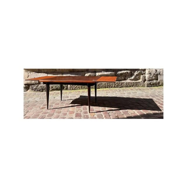 Extendable Table in Macassar Ebony, 1960s For Sale - Image 4 of 9