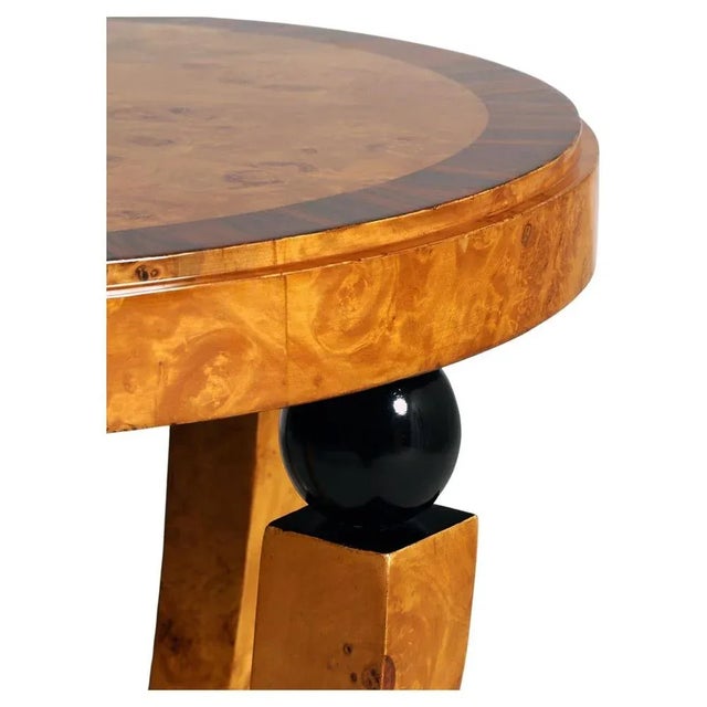 Mid-Century Modern Art Deco Round Side Table by Palazzi Dellarte, 1940s For Sale - Image 4 of 6