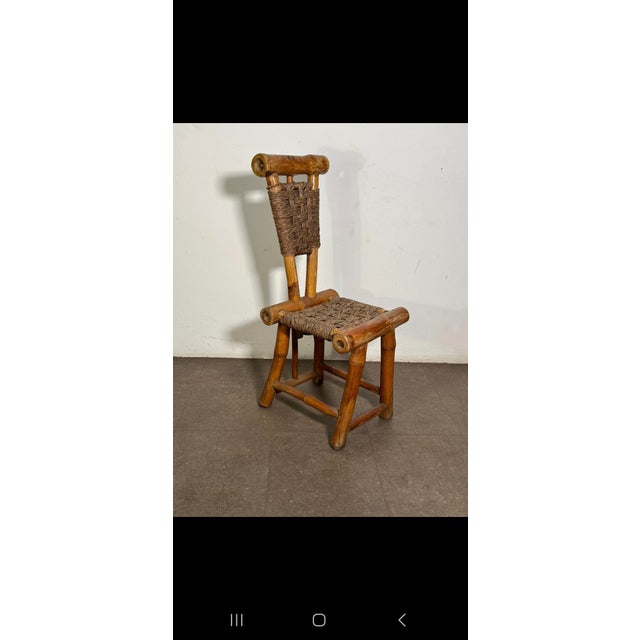 Brazilian Sculptural Bamboo Armchair by José Caldas, 1960s For Sale - Image 9 of 9