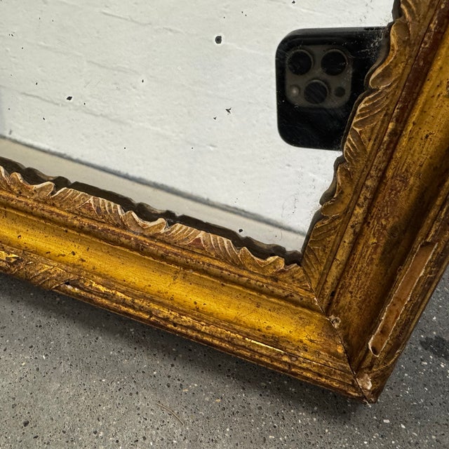 Antique Mirror with Gilt Frame from Maison Lebrun, 1890s For Sale - Image 12 of 18