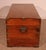Camphor Wood Marine Chest with Double Locks and Camphor Wood Top, 19th Century For Sale - Image 15 of 16