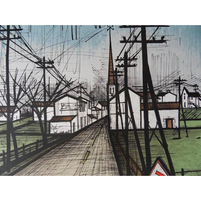 Modern Bernard Buffet, The Road, 1962, Lithographic Poster For Sale - Image 3 of 6