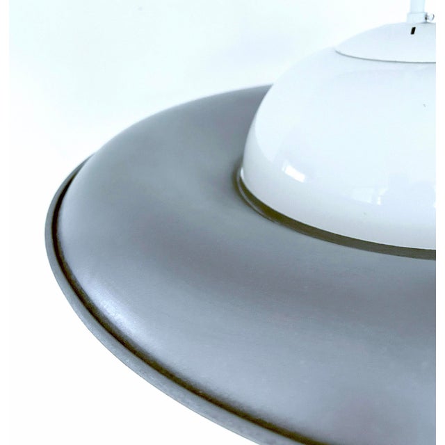 Deco Bauhaus Glass Pendant Lights, 1930s, Set of 2 For Sale - Image 15 of 16