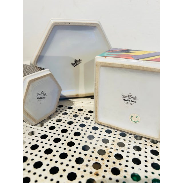 1990s 1990s Barbara Brenner for Rosenthal Scenario Metropol Memphis Style Porcelain Tea Set For Sale - Image 5 of 11