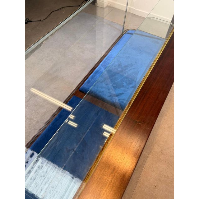 Mahogany Shop Display Cabinet with Sliding Glass Doors For Sale - Image 13 of 16
