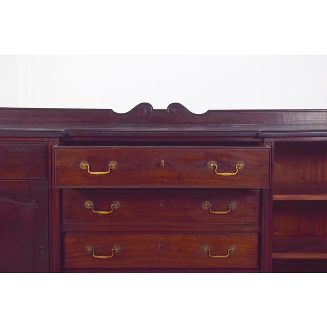 English Vanity Unit with Small Mahogany Top, 1920s For Sale - Image 10 of 13