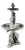 Vintage Pompous Park Fountain, 1890s For Sale
