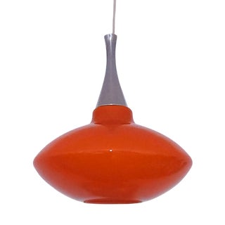 Mid-Century Modern UFO Orange Pendant Lamp, 1970s For Sale