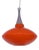 Mid-Century Modern UFO Orange Pendant Lamp, 1970s For Sale