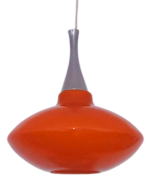 Mid-Century Modern UFO Orange Pendant Lamp, 1970s