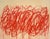 Contemporary Red Cy Twombly Print For Sale