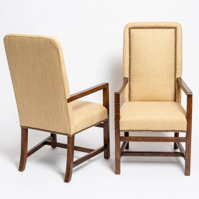 Traditional 1970s Vintage Upholstered Dining Chairs - Set of 6 For Sale - Image 3 of 10
