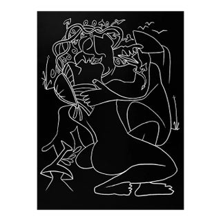 1975 Francoise Gilot Lithograph Last Embrace For Sale